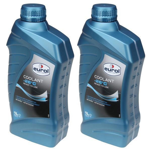 Eurol Coolant -26°C BS 6580 - 2x1 Liter Frostschutz/Kühlflüssigkeit (103854)