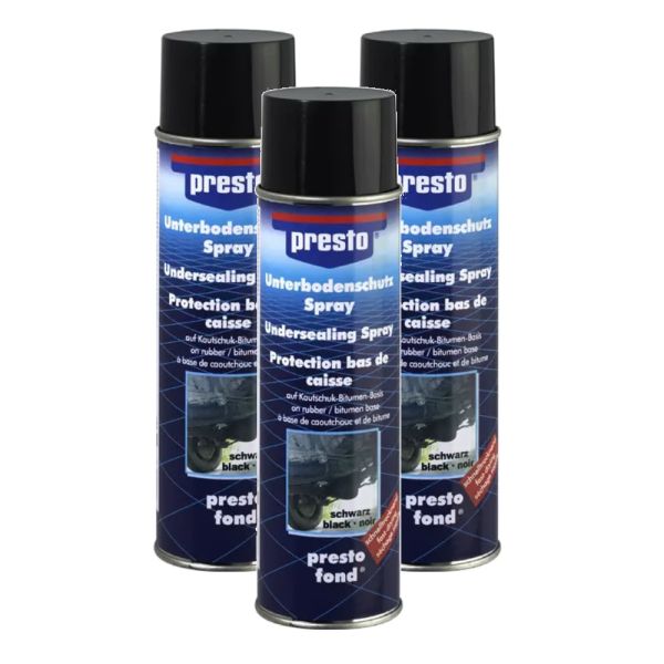 Presto Unterbodenschutz Bitumen schwarz 3x 500 ml. (PR3060173)