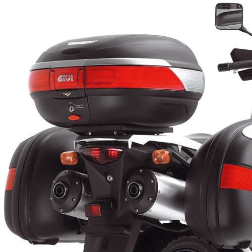 Givi Topcase Träger E528 für Monokey Koffer, mit E251 Platte für verschiedene Modelle (E528)