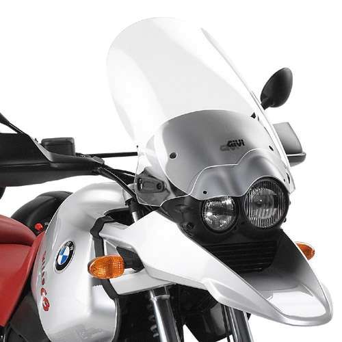 Givi Windschild D233SG, transparent, 485x366 mm für BMW R 1150 GS (00>03) mit ABE und Kantenschutz (D233SG)