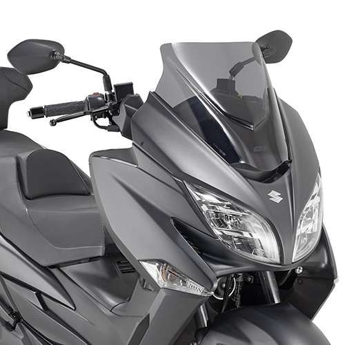 Givi Windschild D3115SG getönt 410 mm x 430 mm für Suzuki Burgman 400 (14>22) mit ABE (D3115SG)