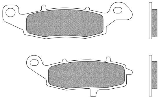 Bremsbeläge vorne organische Version Typ FD.0228 für Kawasaki ER-6F, ER-6N, VN, Z, ZR, Suzuki DL, GS (700228)