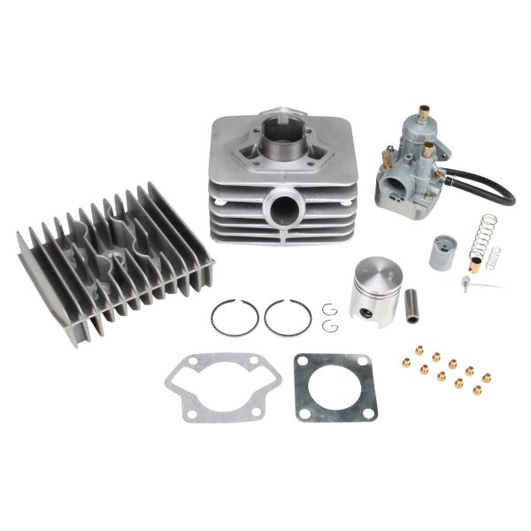 Zylinder Zylinderkopf Vergaser 19mmTuning Set 60ccm f. Simson S51 SR50 KR51/2 (167623_24061214044397)