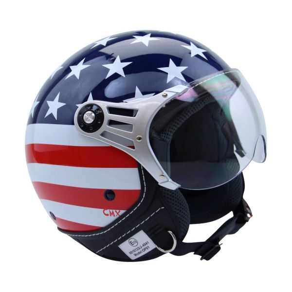 Motorradhelm Jethelm Chopperhelm Cafe Racer CMX "Stars and Stripes" USA-Flag (16394550)