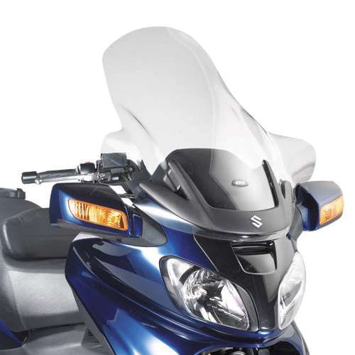 Givi Windschild D257STG transparent, 710 mm x 720 mm für Suzuki AN 650 Burgman Executive (02>04) (D257STG)