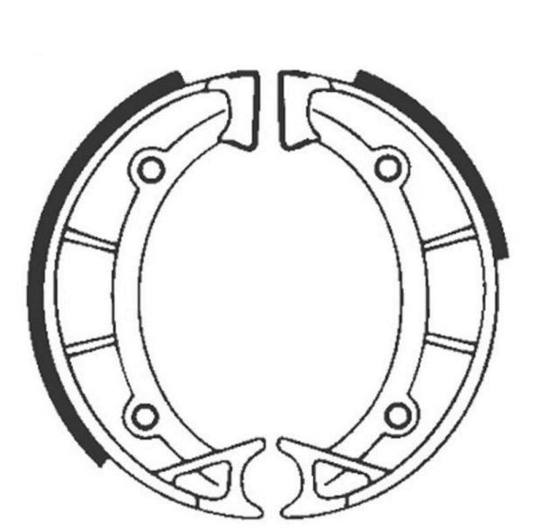 Bremsbacken für Trommelbremse EBC ohne Federn Typ 805 (681153)