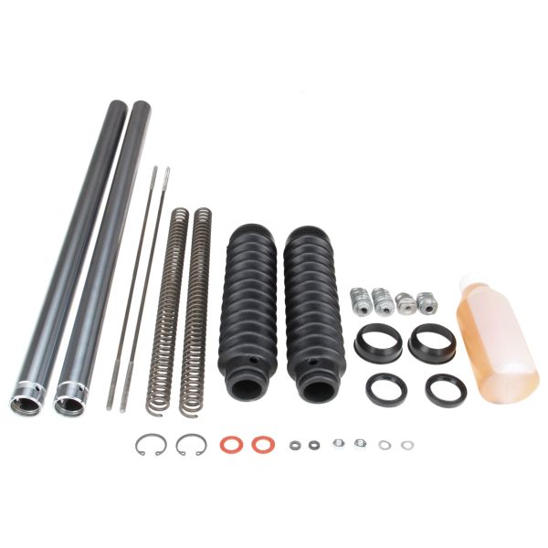 SET Reparatursatz Gabel Telegabel Stab Feder verstärkt 3,4mm Tragrohre Faltenbalg für Simson SR50 SR80 (104394)