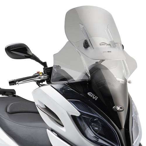 Givi Airflow Windschild AF6103G, transparent, 580-700 mm hoch, 570 mm breit für Kymco K-XCT 125i-300i (13>17) (AF6103G)