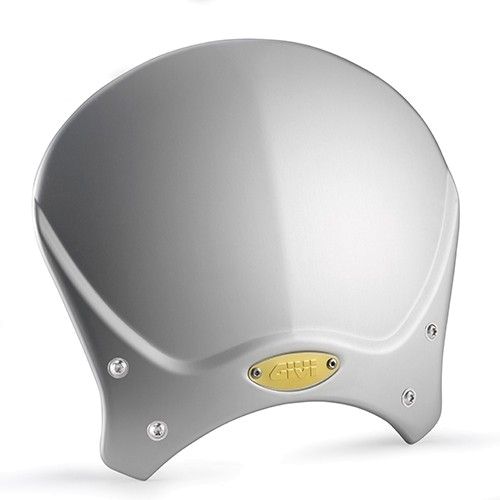 Givi Windschild 100AL, 205x265mm, silber mit Alu Verkleidung, inkl. Kantenschutz und ABE (100ALGG)