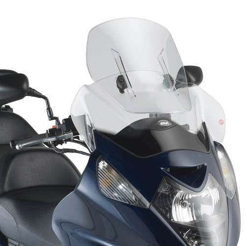 Givi Airflow Windschild AF214G transparent, 450-570 mm hoch, 590 mm breit für Honda Modelle (AF214G)