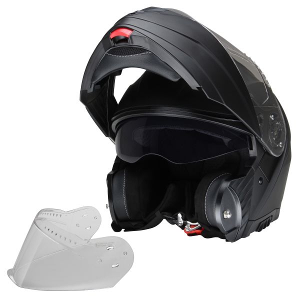 Klapphelm Integralhelm Motorradhelm CMX Vader schwarz matt mit Ersatzvisier (1640455089)