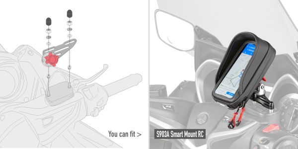 Givi Montagekit 03VKIT zur Montage der Halterung S903A an Lenker-Bremsflüssigkeitsbehälter (03VKIT)