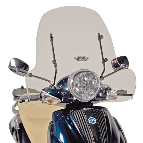 Givi Windschild 103AG transparent, 430 mm hoch, 700 mm breit für verschiedene Piaggio Modelle (103AG)