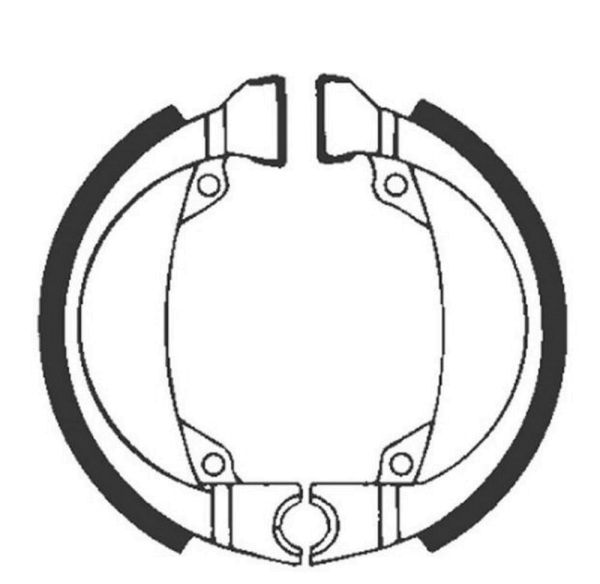 Bremsbacken für Trommelbremse EBC ohne Federn Typ H335 (681107)