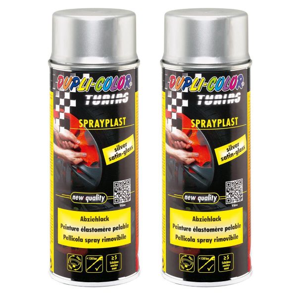 Duplicolor Sprayplast - Sprühfolie silber seidenglanz 2x 400 ml. (DU4333132_24061713361760)