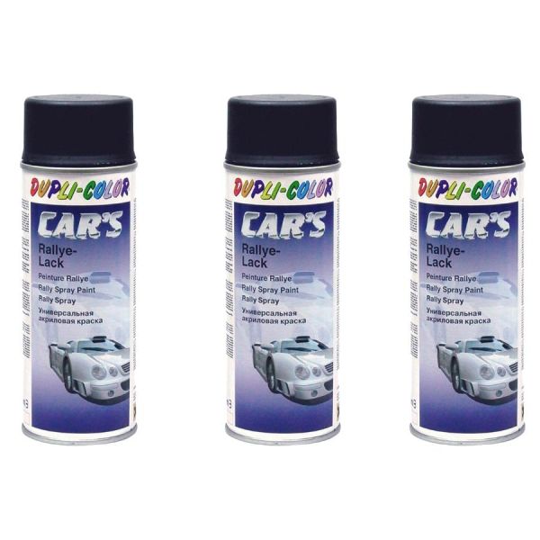 Duplicolor Car's Rallye Lack Lackspray schwarz glänzend 3x 400 ml. (DU3858653_23070512550901)