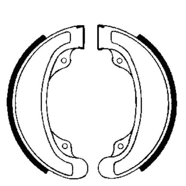 Bremsbacken für Trommelbremse EBC mit Federn Typ H313 (681022)